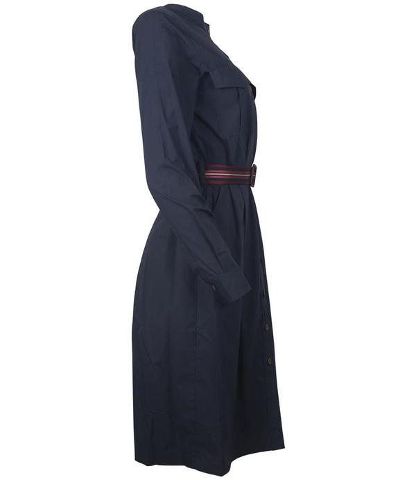 Caliban Belted Shirt Dress - Navy Caliban Belted Shirt Dress - Navy