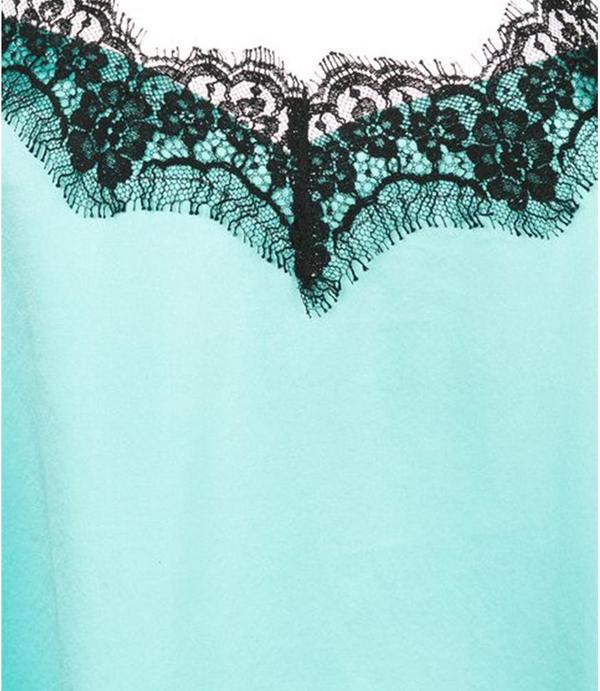 Icons Lace Short Top - Turquoise Icons Lace Short Top - Turquoise