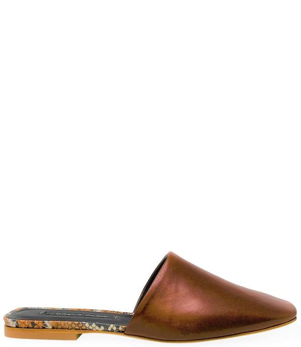 Lorena Paggi Flat Slip On Sandal - Cuoio Lorena Paggi Flat Slip On Sandal - Cuoio