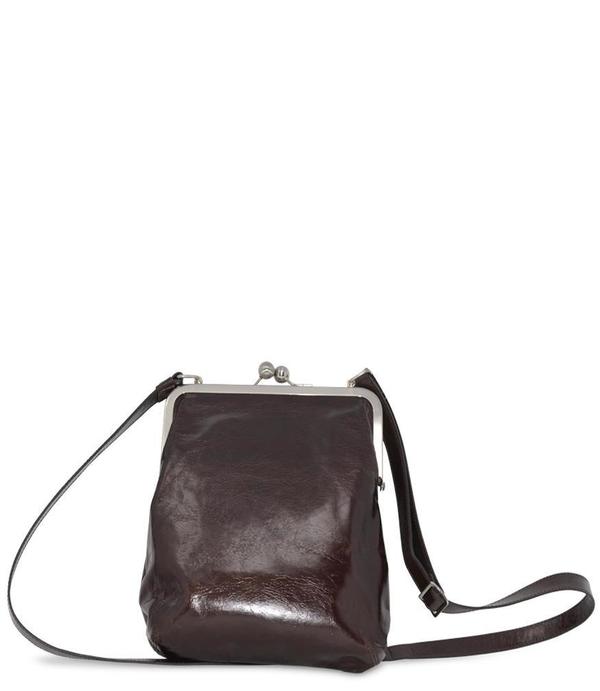 Volker Lang Leather Small Lola Clip Bag Ebony Garmentory