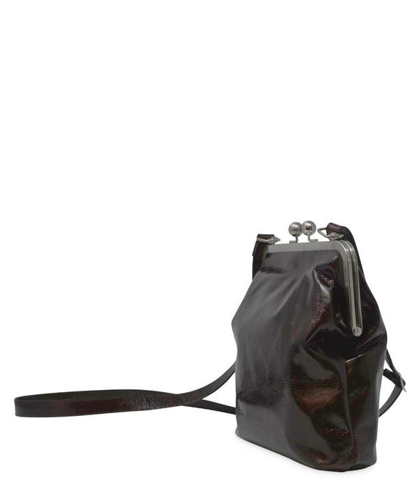 Volker Lang Leather Small Lola Clip Bag Ebony Garmentory