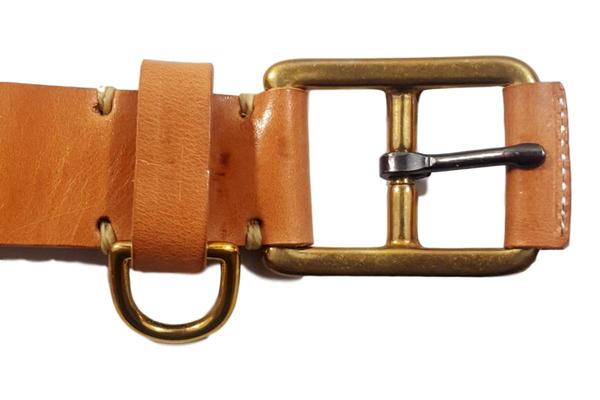 Yuketen Stitched D-Ring Belt - Russet Yuketen Stitched D-Ring Belt - Russet