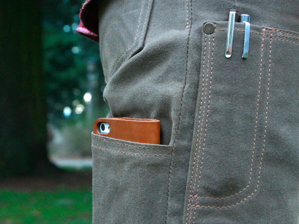 men's waxed canvas pants