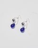 Faux/Real Bitter Sweet earrings - blue glass - Thumbnail 2