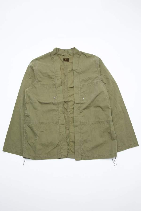 Kapital Rip-Stop Aviator Kakashi Shirt - Khaki | Garmentory