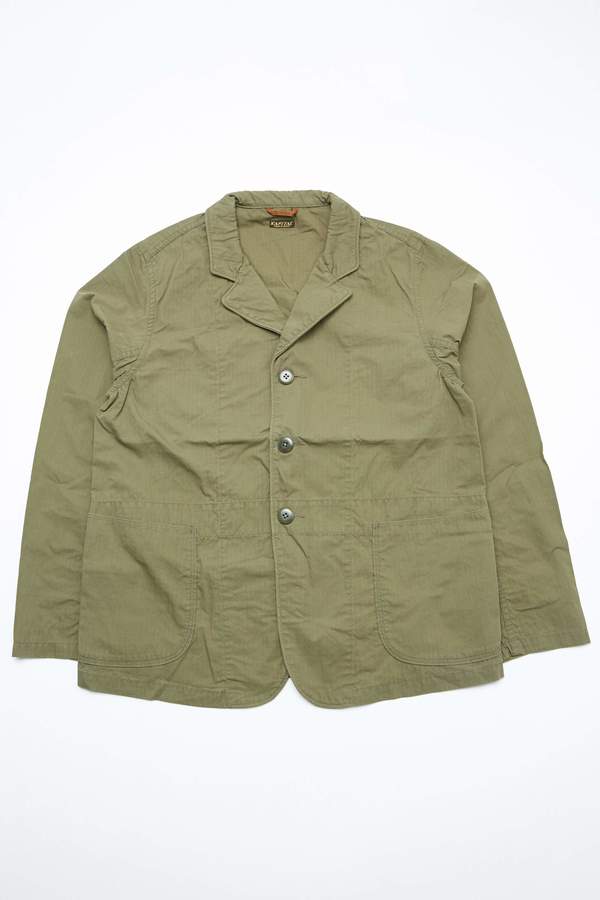 Kapital Rip-Stop Hospital Jacket - Khaki Kapital Rip-Stop Hospital Jacket - Khaki