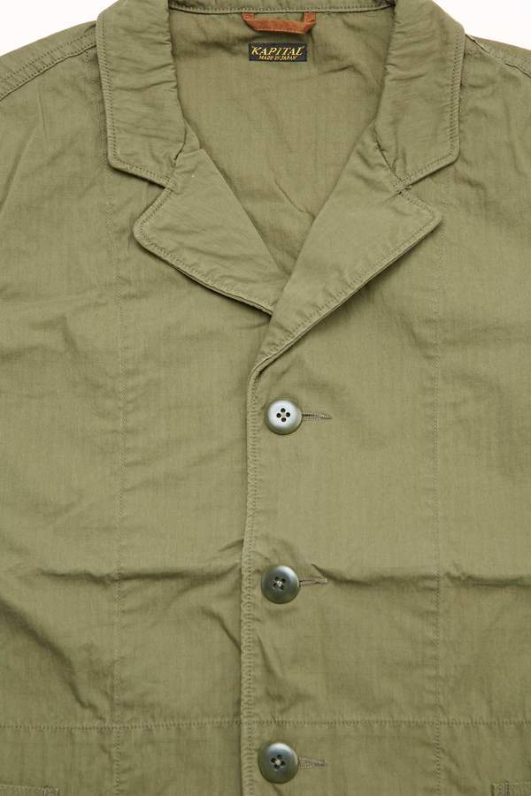 Kapital Rip-Stop Hospital Jacket - Khaki Kapital Rip-Stop Hospital Jacket - Khaki