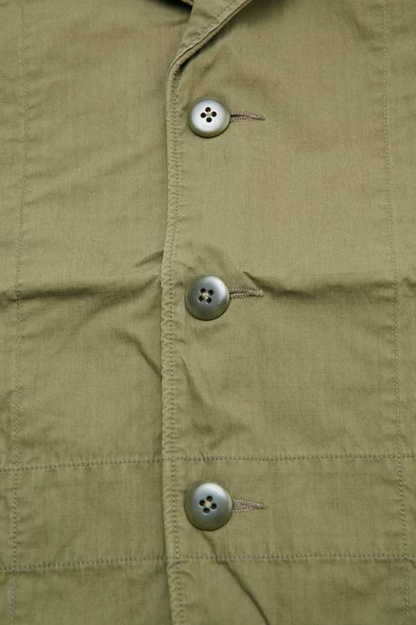 Kapital Rip-Stop Hospital Jacket - Khaki Kapital Rip-Stop Hospital Jacket - Khaki