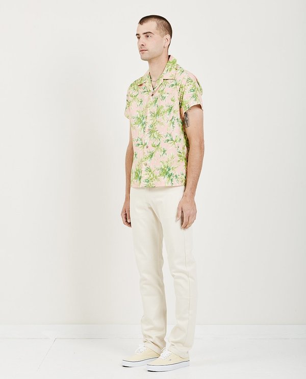 Naked & Famous ALOHA SHIRT BIG TROPICAL - PINK Naked & Famous ALOHA SHIRT BIG TROPICAL - PINK