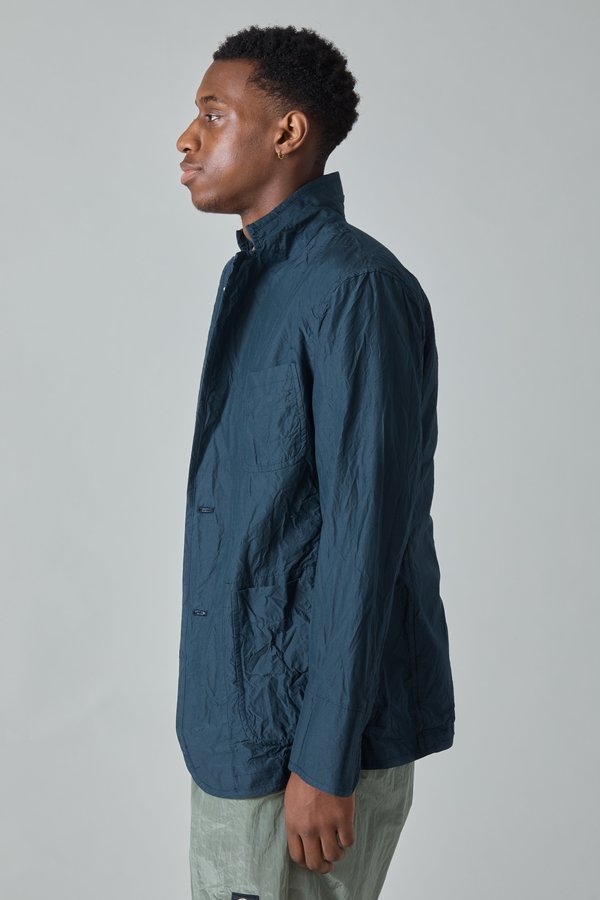 TSS Cotton Silk Micro Faille 3 Patch Pocket Jacket - Navy TSS Cotton Silk Micro Faille 3 Patch Pocket Jacket - Navy