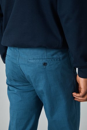 TSS Garment Dyed Textile Print Cotton Military Pants - Blue TSS Garment Dyed Textile Print Cotton Military Pants - Blue