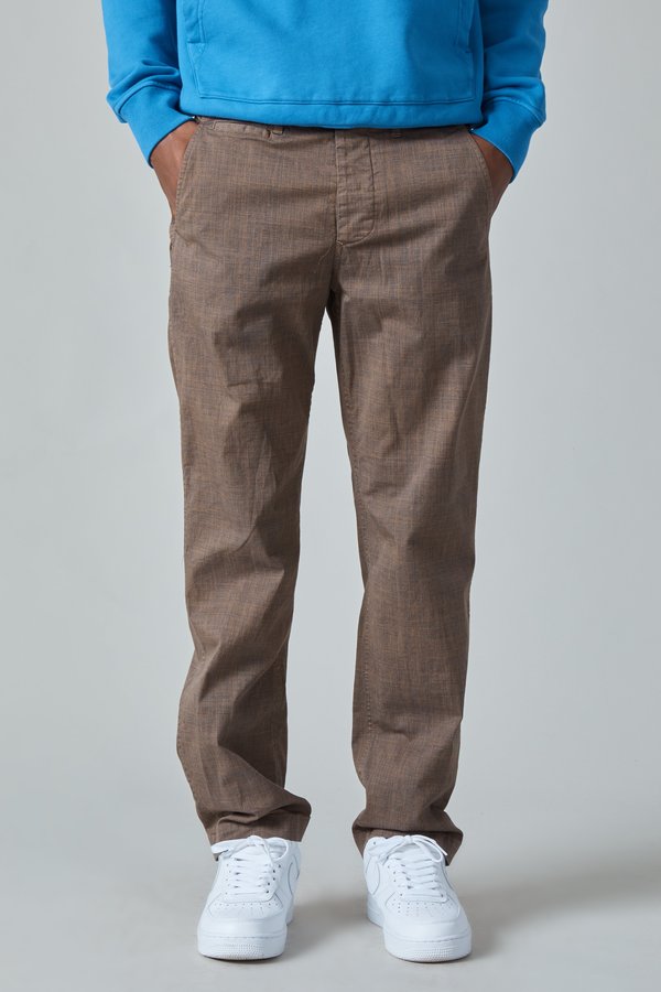 TSS Garment Dyed Textile Print Cotton Military Pants - Brown TSS Garment Dyed Textile Print Cotton Military Pants - Brown