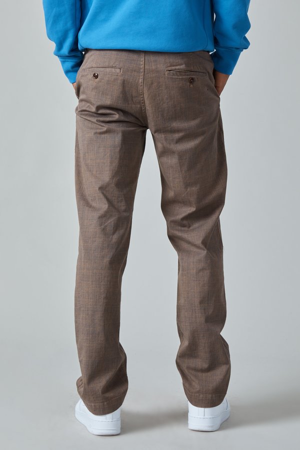 TSS Garment Dyed Textile Print Cotton Military Pants - Brown TSS Garment Dyed Textile Print Cotton Military Pants - Brown