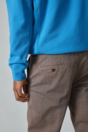 TSS Garment Dyed Textile Print Cotton Military Pants - Brown TSS Garment Dyed Textile Print Cotton Military Pants - Brown