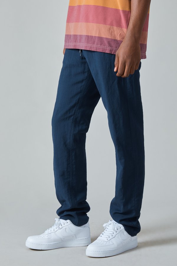 Presidents Linen Wool Tripoli Trouser - Navy Presidents Linen Wool Tripoli Trouser - Navy
