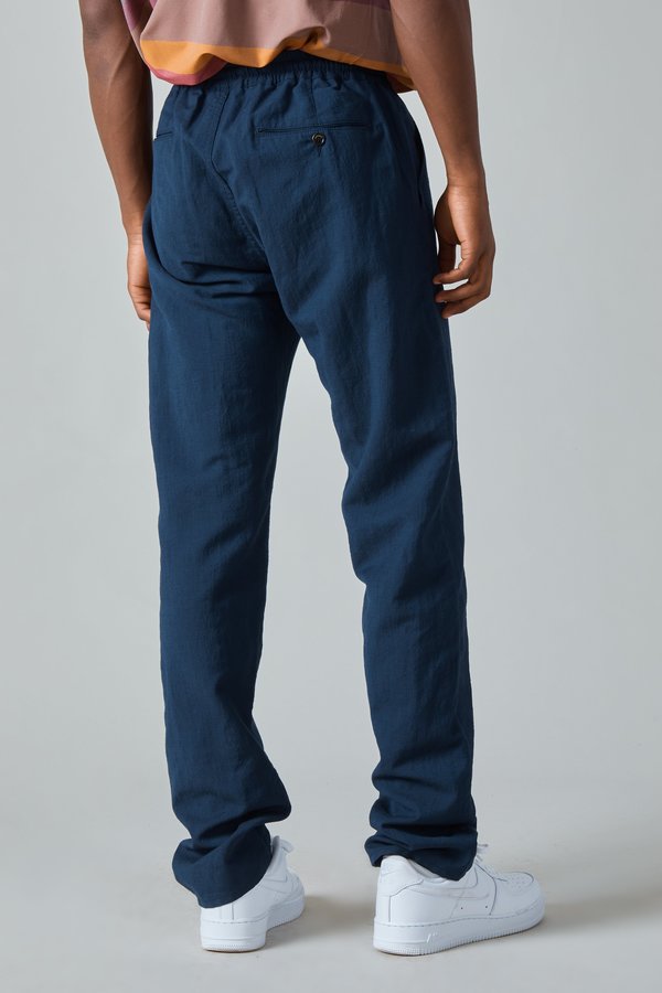 Presidents Linen Wool Tripoli Trouser - Navy Presidents Linen Wool Tripoli Trouser - Navy
