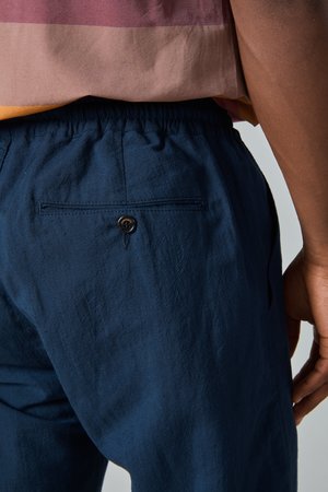 Presidents Linen Wool Tripoli Trouser - Navy Presidents Linen Wool Tripoli Trouser - Navy