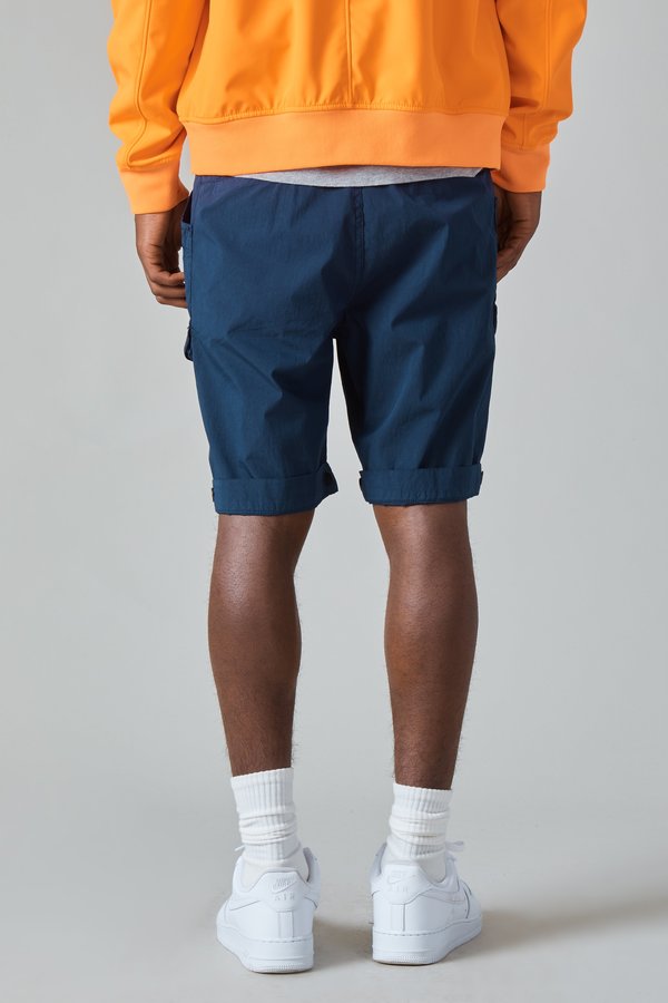 Presidents Poplin Cotton Nylon Wurkje Bermuda Shorts - Navy Presidents Poplin Cotton Nylon Wurkje Bermuda Shorts - Navy