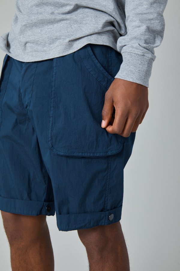 Presidents Poplin Cotton Nylon Wurkje Bermuda Shorts - Navy Presidents Poplin Cotton Nylon Wurkje Bermuda Shorts - Navy