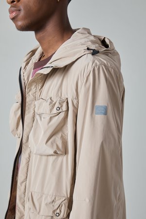 Paul & Shark Tech Nylon Taffeta Hooded Jacket - Khaki Paul & Shark Tech Nylon Taffeta Hooded Jacket - Khaki