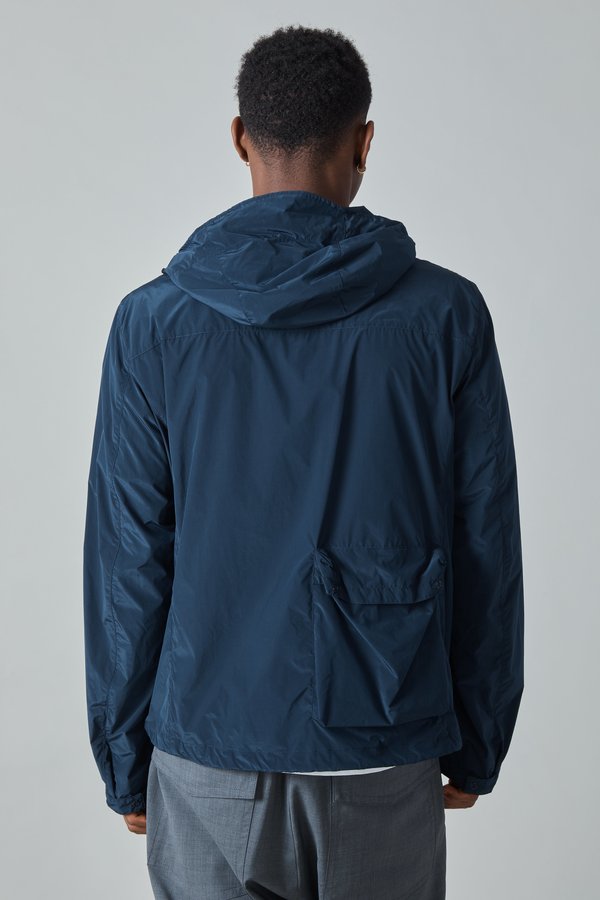 Paul & Shark Tech Nylon Taffeta Hooded Jacket - Navy Paul & Shark Tech Nylon Taffeta Hooded Jacket - Navy