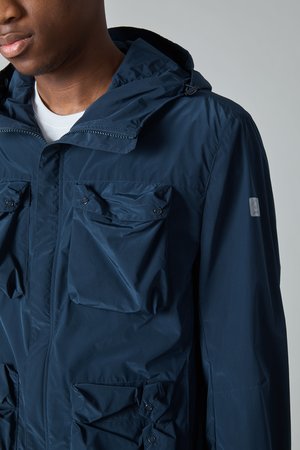 Paul & Shark Tech Nylon Taffeta Hooded Jacket - Navy Paul & Shark Tech Nylon Taffeta Hooded Jacket - Navy