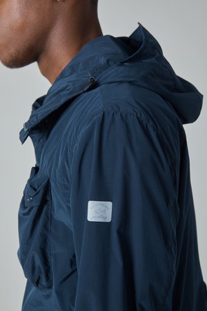 Paul & Shark Tech Nylon Taffeta Hooded Jacket - Navy Paul & Shark Tech Nylon Taffeta Hooded Jacket - Navy