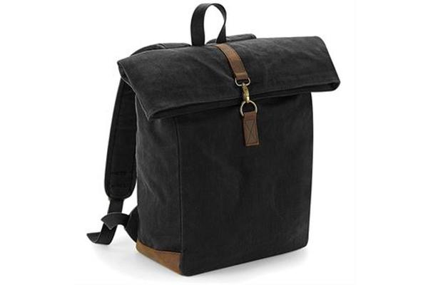 Milworks Waxed Canvas Backpack - Black Milworks Waxed Canvas Backpack - Black