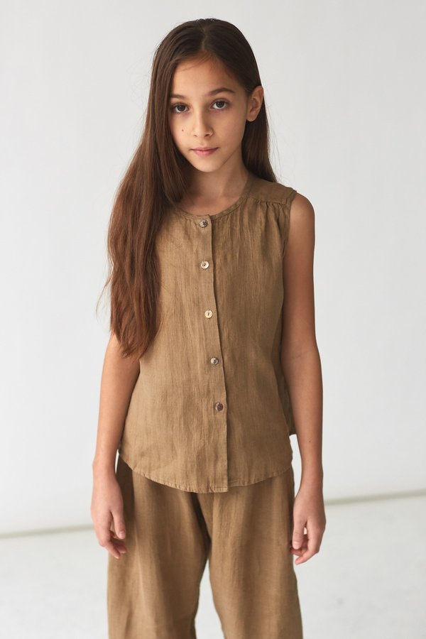 KIDS Nobonu Lima Blouse - Ochre KIDS Nobonu Lima Blouse - Ochre
