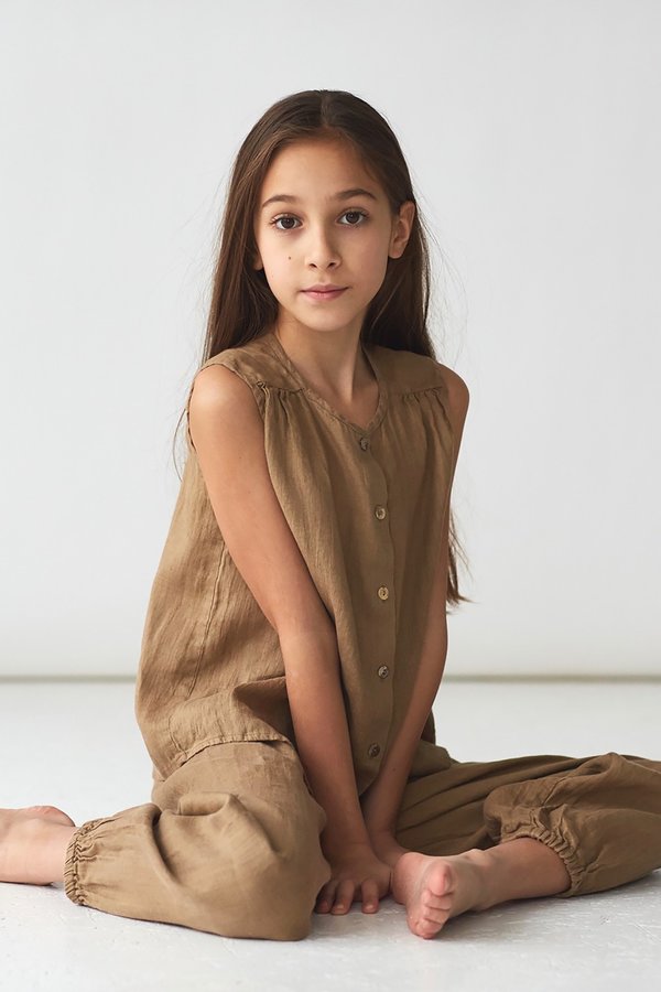 KIDS Nobonu Lima Blouse - Ochre KIDS Nobonu Lima Blouse - Ochre