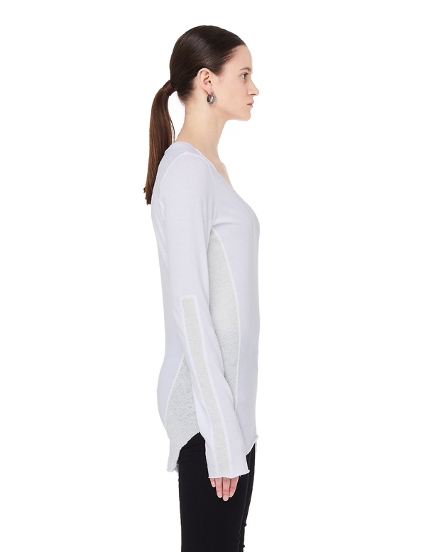 L.G.B. Cotton Long Sleeve T-Shirt - White | Garmentory