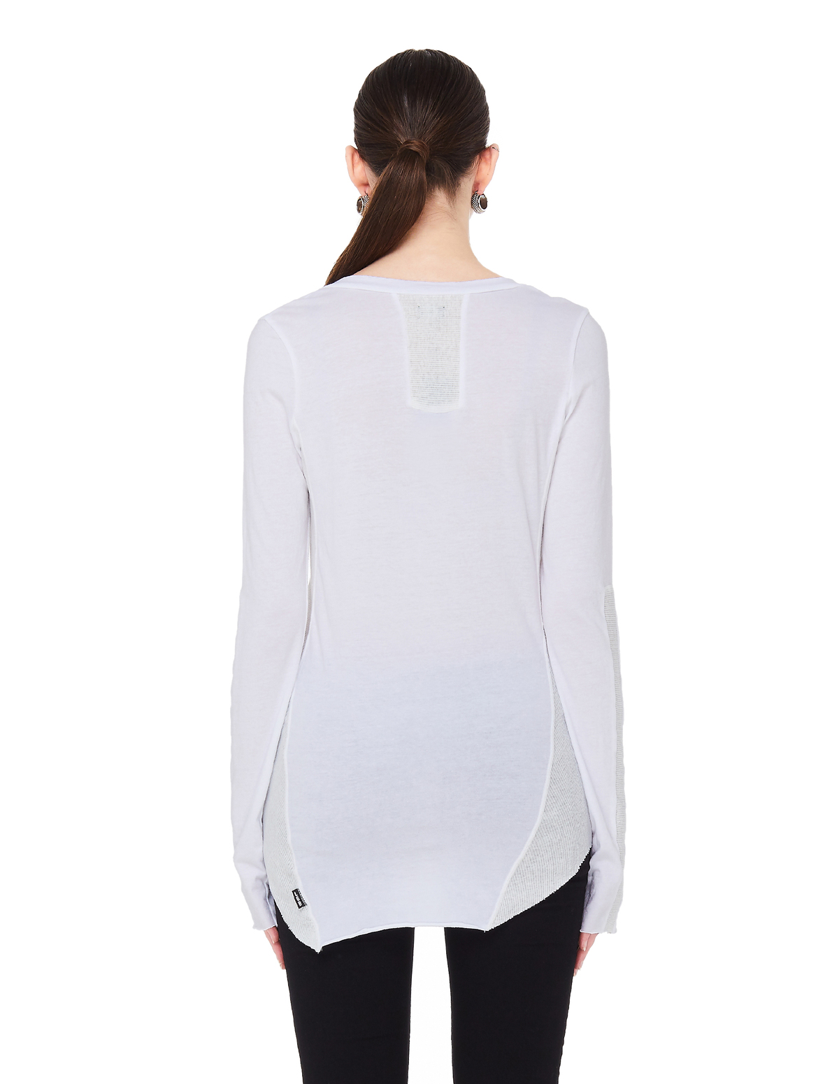 L.G.B. Cotton Long Sleeve T-Shirt - White | Garmentory