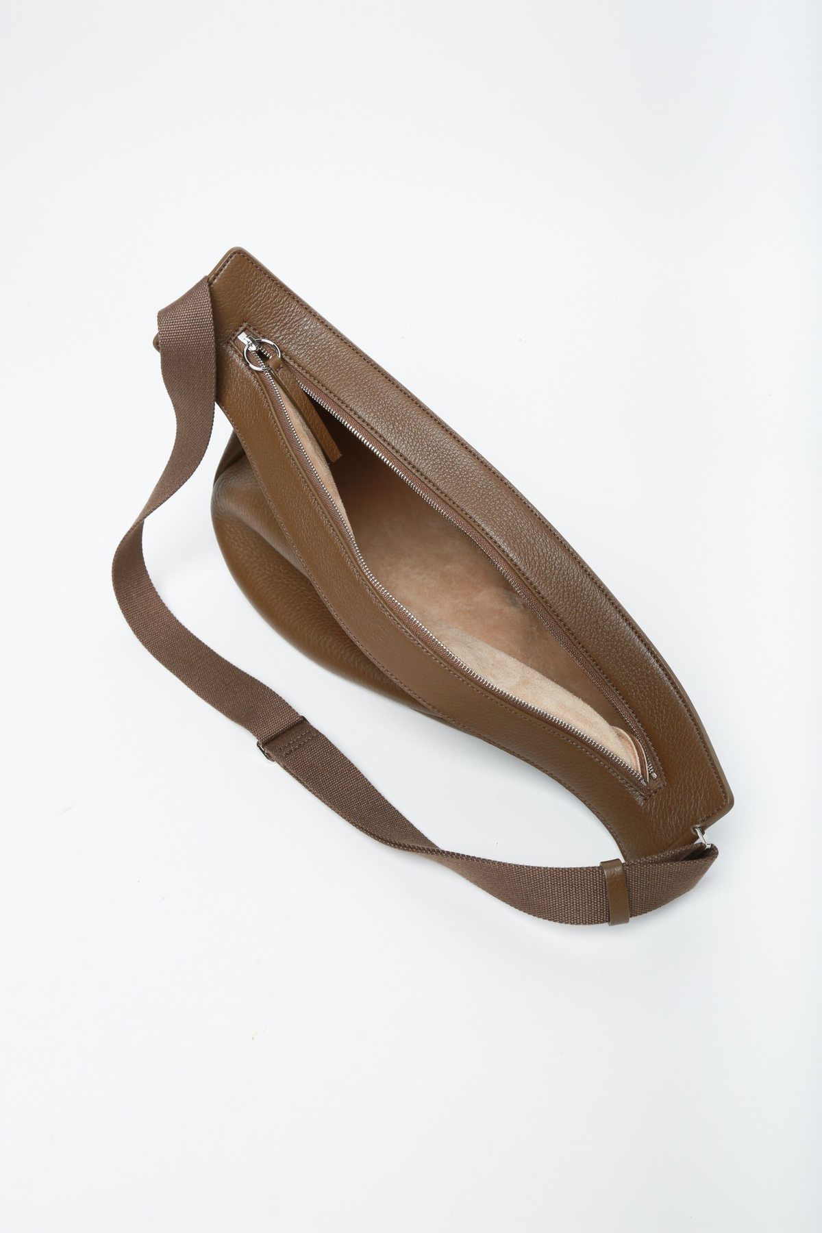 The Row Slouchy Banana Cross Body Bag - Dark Khaki - Image 4 of 6