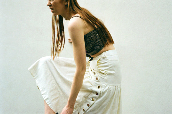 House Of Sunny Rustic Button Down Skirt - Sand House Of Sunny Rustic Button Down Skirt - Sand