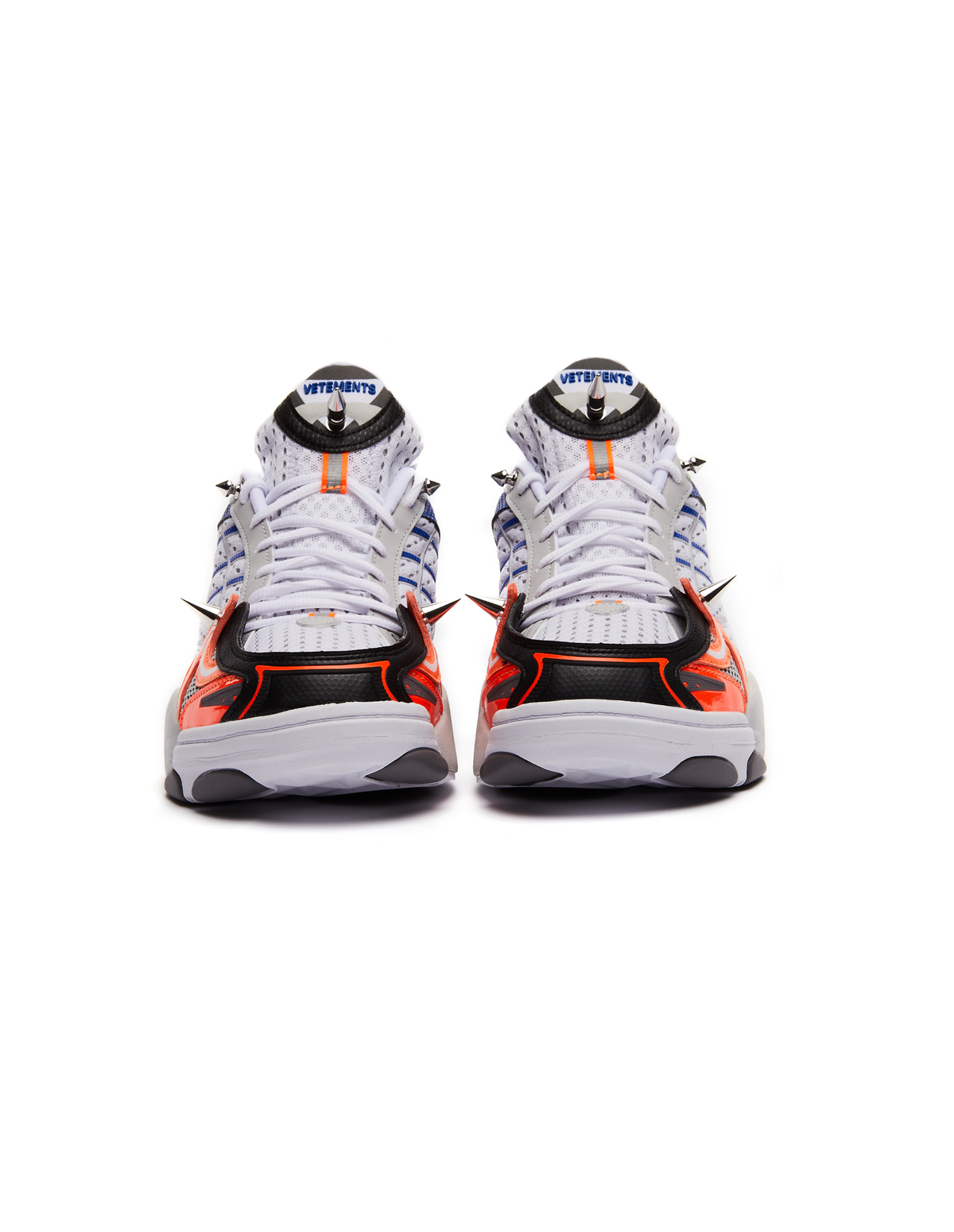 Vetements Spike Runner 400 Sneakers - Grey/Orange | Garmentory