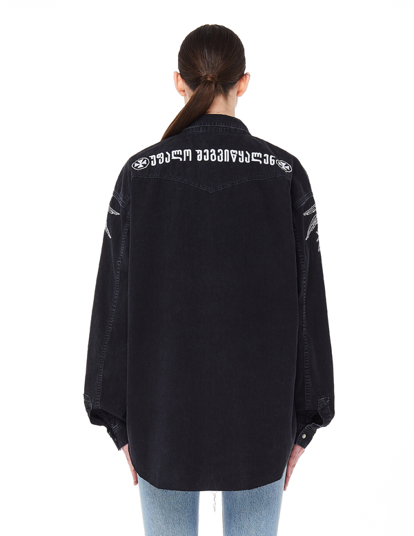 VETEMENTS x Levi's ● ボックスデニムシャツ　バレンシアガ VETEMENTS x Levi's ○ ボックスデニムシャツ バレンシアガ 新品未使用