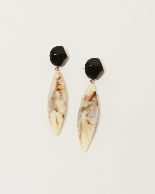 Valet Margot Earrings - Black/Ivory Valet Margot Earrings - Black/Ivory