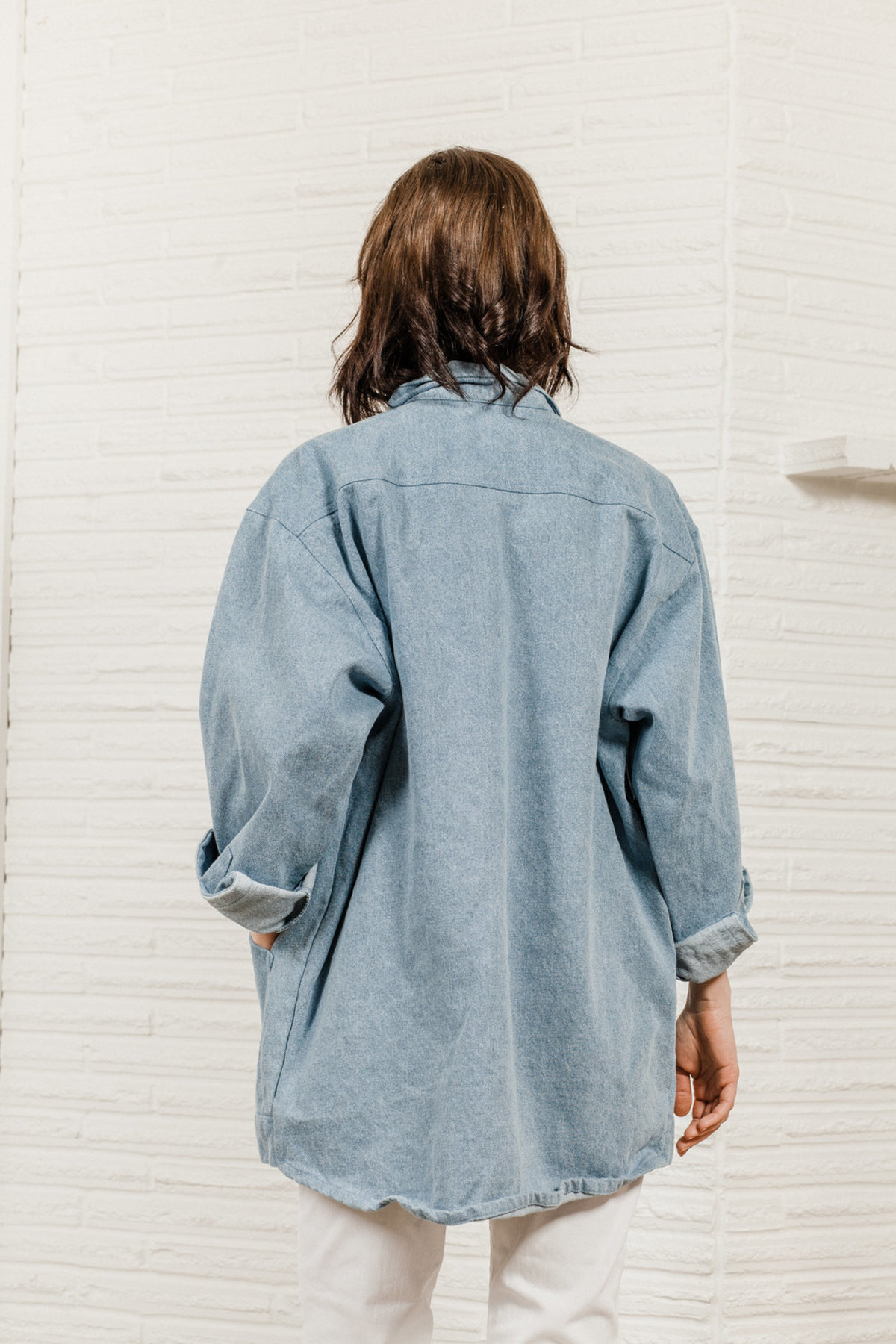 Kate Towers Oversized Denim Jacket - Summer Blue  - Image 5 of 5