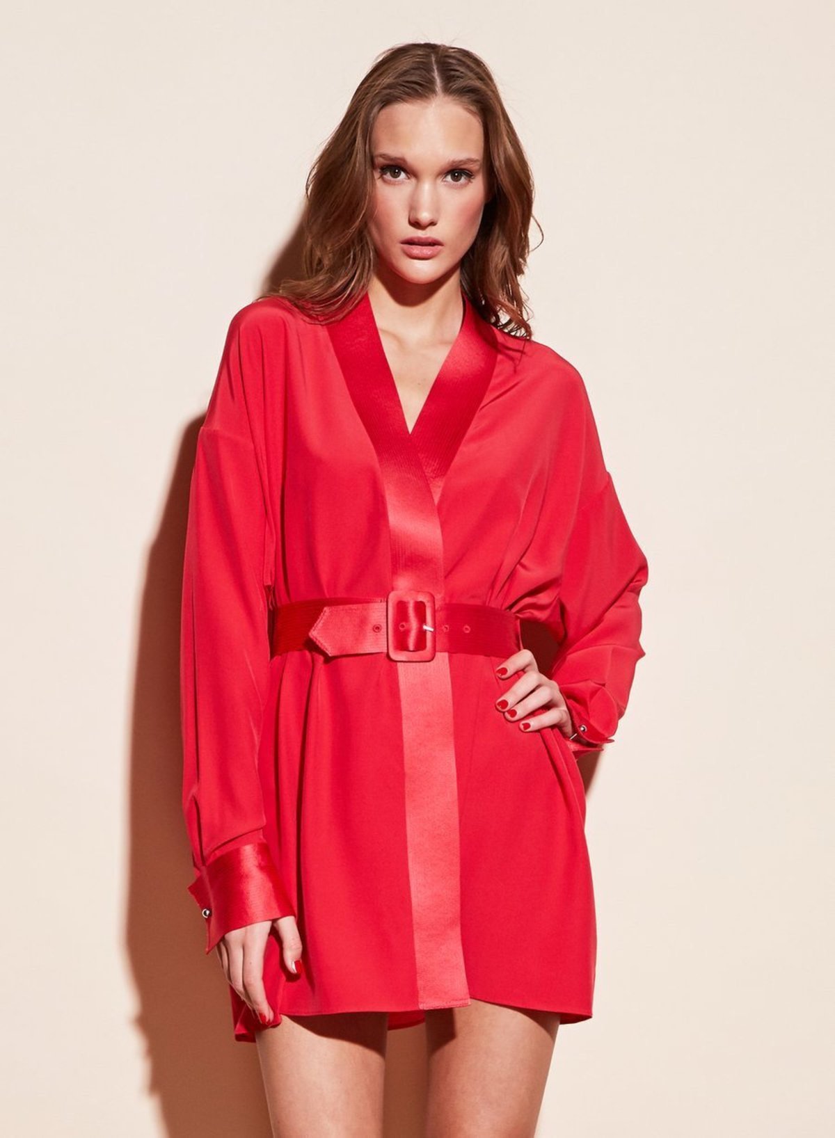 fleur du mal silk wrap dress Fleur Du Mal Rose Beaded Slip Dress | Black