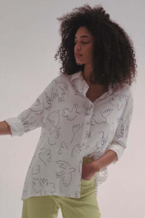 Paloma Wool Leonidas Shirt - Paloma bird print | Garmentory