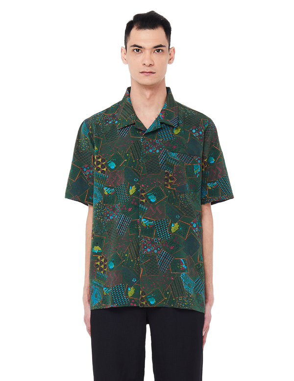 Visvim Hand-printed Free Edge Hyakunin-Isshu Shirt | Garmentory