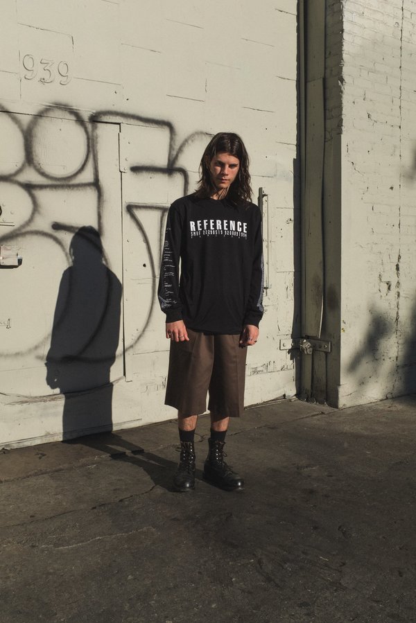 Yang Li Samizdat Reference Long Sleeve Tee - black | Garmentory