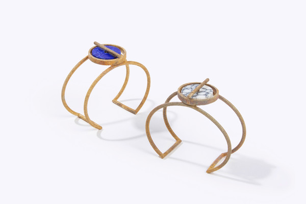 Metalepsis Projects Disc Cuff - White Stone Metalepsis Projects Disc Cuff - White Stone