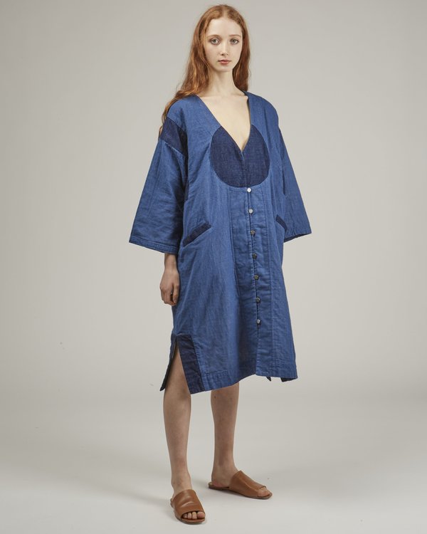 Atelier Delphine Gillian Coat - Patchwork Denim Atelier Delphine Gillian Coat - Patchwork Denim