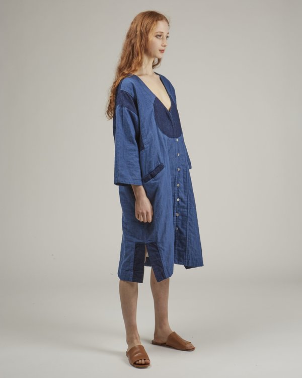 Atelier Delphine Gillian Coat - Patchwork Denim Atelier Delphine Gillian Coat - Patchwork Denim