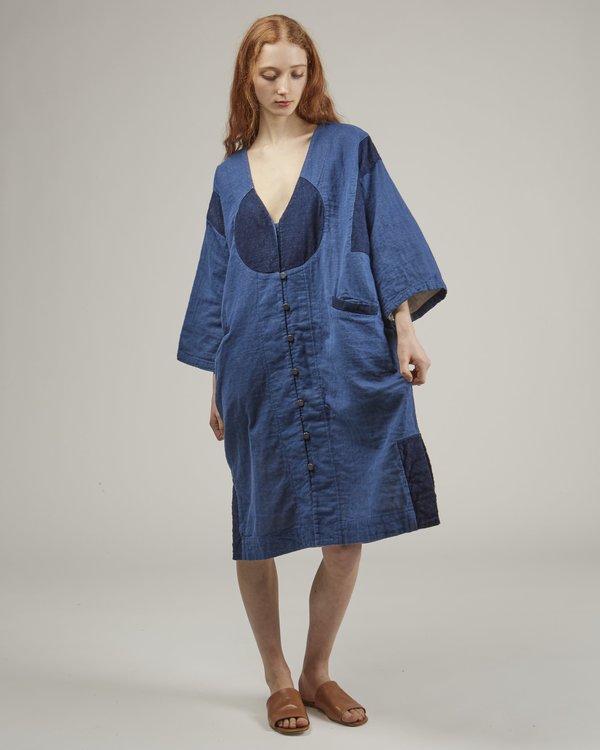 Atelier Delphine Gillian Coat - Patchwork Denim Atelier Delphine Gillian Coat - Patchwork Denim