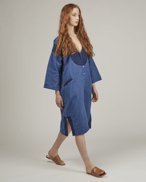 Atelier Delphine Gillian Coat - Patchwork Denim Atelier Delphine Gillian Coat - Patchwork Denim