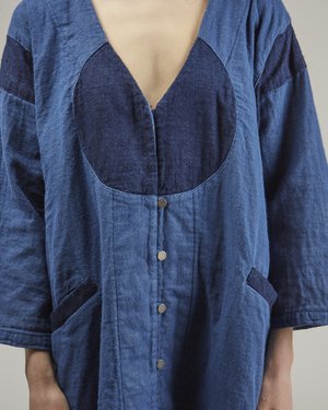 Atelier Delphine Gillian Coat - Patchwork Denim Atelier Delphine Gillian Coat - Patchwork Denim