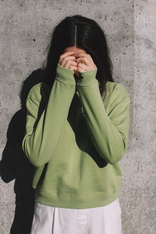 Paloma Wool Hotel Cropped Sweatshirt - Green | Garmentory