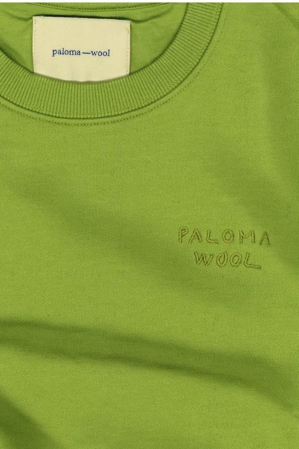 Paloma Wool Hotel Cropped Sweatshirt - Green | Garmentory
